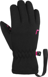 Reusch Kiddy 6385174 7720 black pink front